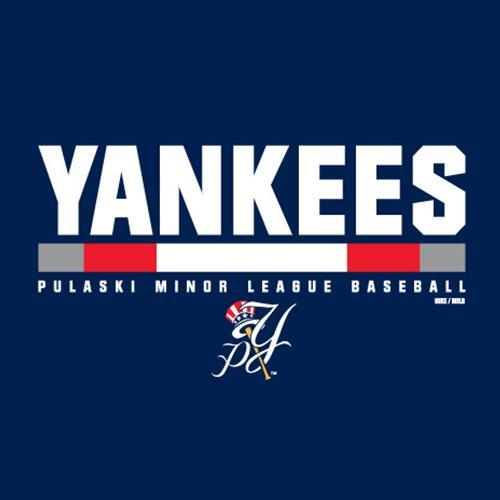 Pulaski Yankees Dri-Fit Nike T-Shirt - Navy Bar