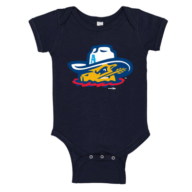 Amarillo Sod Poodles Navy Infant Game Bodysuit