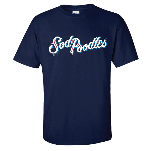 Amarillo Sod Poodles Navy Sod Poodles Tee