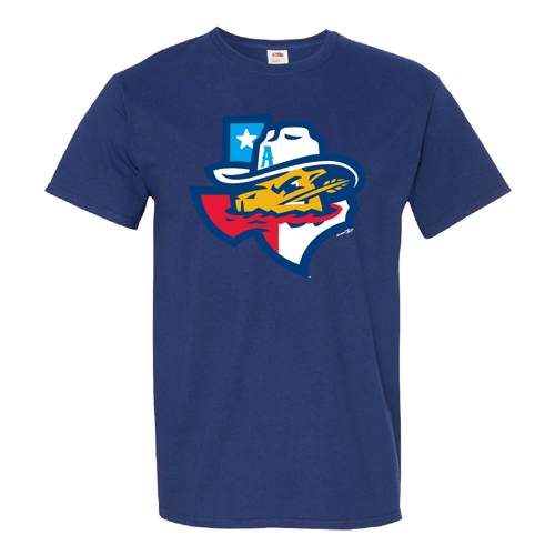 Amarillo Sod Poodles Admiral Blue State Tee