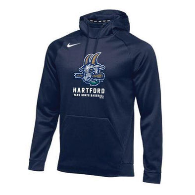 Hartford Yard Goats Nike Adult Therma Hoodie in Navy