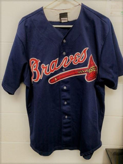 Navy Braves Jersey