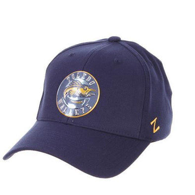 Walleye Navy Chrome Z-Fit Cap