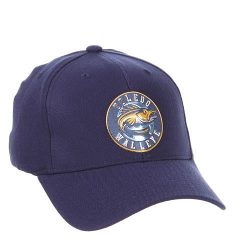 Walleye Navy Chrome Z-Fit Cap