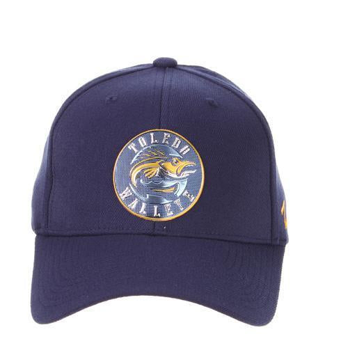 Walleye Navy Chrome Z-Fit Cap