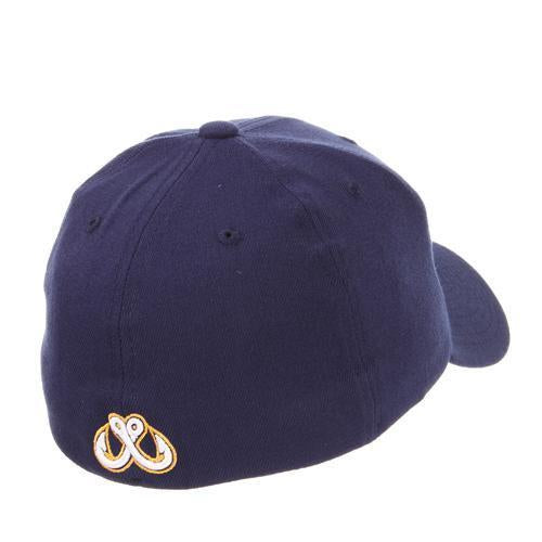 Walleye Navy Chrome Z-Fit Cap