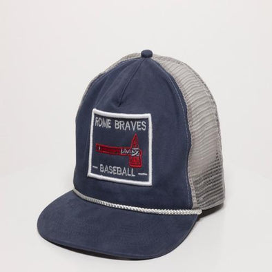 Rome Braves Navy Trucker Cap