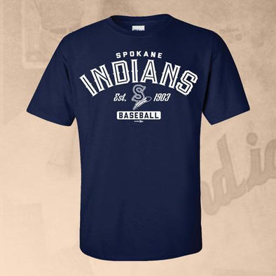 Spokane Indians Navy Inward Tee