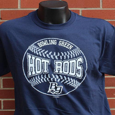Bowling Green Hot Rods Youth Navy Baseball Tee