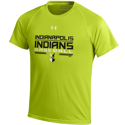 Indianapolis Indians Youth Neon UA Edges Tech Tee