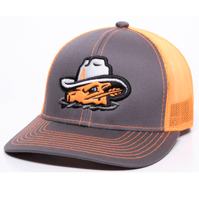 Amarillo Sod Poodles Neon Orange Head MBW Hat