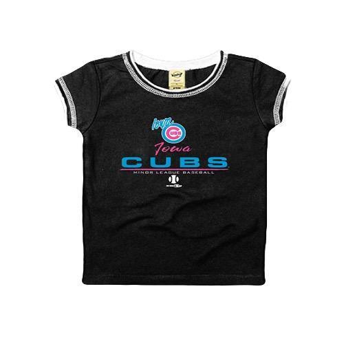 Iowa Cubs Youth Neon Team Tee, Black