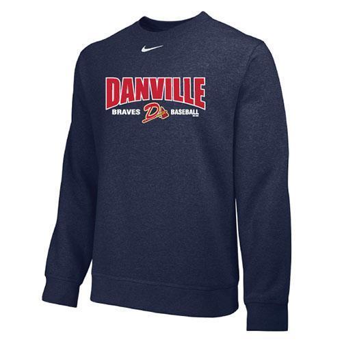 Danville Braves Navy Nike Crewneck Sweatshirt