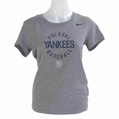 Pulaski Yankees Women's Pulaski Yankees Nike Dri-Fit T-Shirt - Gray