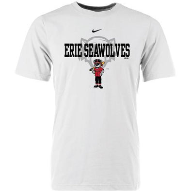 Erie SeaWolves Nike Youth White Mascot Tee