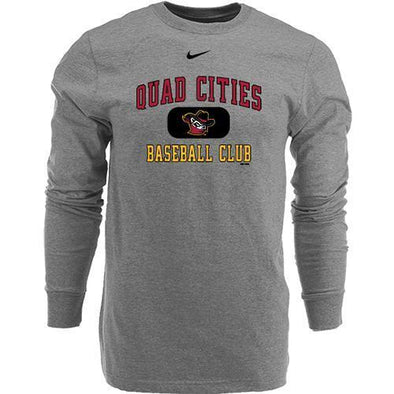Quad Cities River Bandits Nike 19 L/S Tee