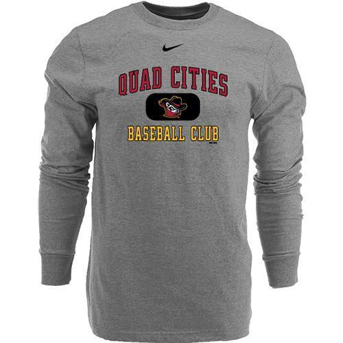 Quad Cities River Bandits Nike 19 L/S Tee