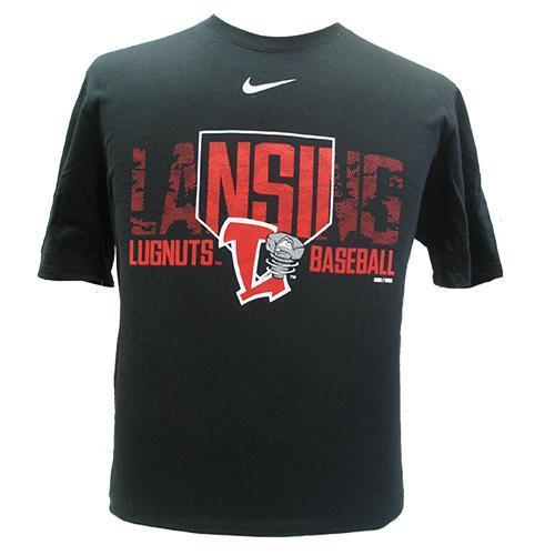 Lansing Lugnuts Lugnuts Nike Black T-shirt