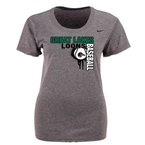 Great Lakes Loons Nike Legend Ball Drop Tee - Lady's