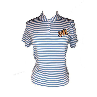Montgomery Biscuits Women's Golf Dry Polo Stripe