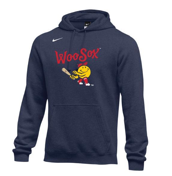 Worcester Red Sox Navy Primary Nike Club Hood