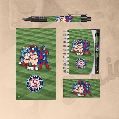 Spokane Indians Mascot Notebook & Pen Set