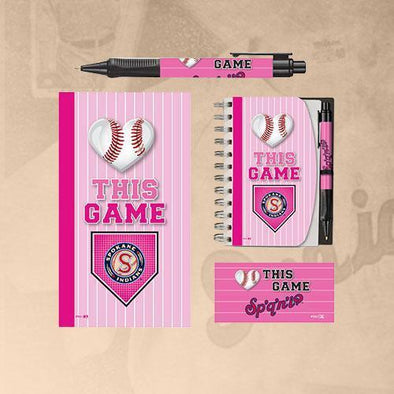 Spokane Indians Pink Notebook & Pen Set