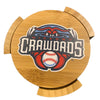 Hickory Crawdads Bamboo Coasters