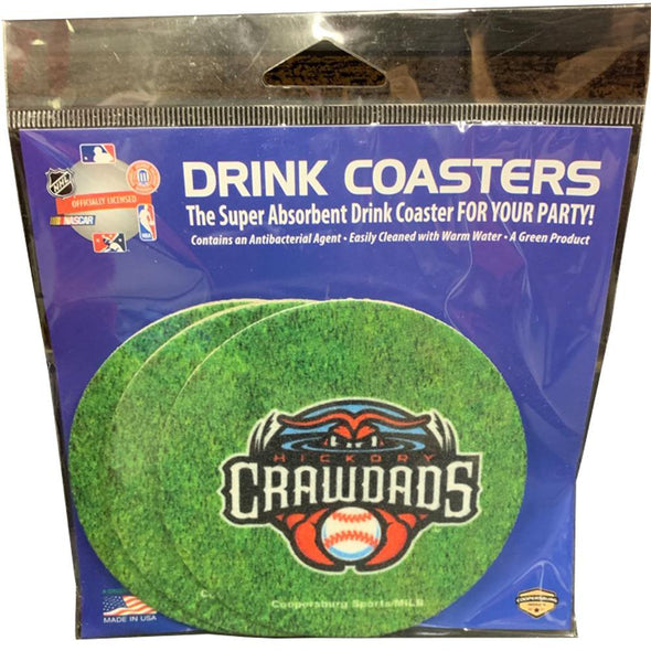 Hickory Crawdads Coasters