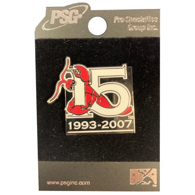 Hickory Crawdads 15th Anniversary Pin