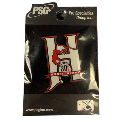 Hickory Crawdads 20th Anniversary Pin