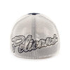 Myrtle Beach Pelicans 47 BRAND NAVY ALT STAMPER STRETCH FIT CAP