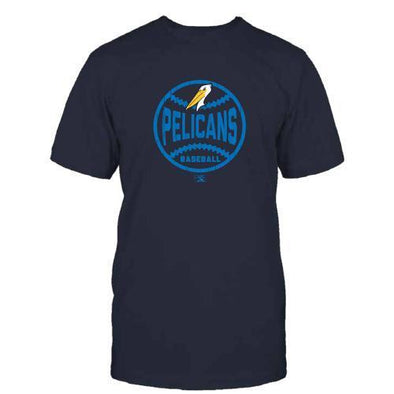 MYRTLE BEACH PELICANS TEE NAVY JUICED TEE