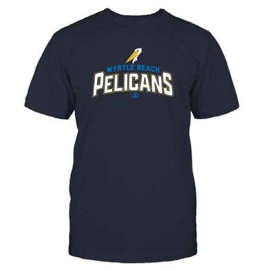 MYRTLE BEACH PELICANS TEE NAVY YAKKER TEE