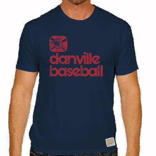 Danville Braves Adult S/S Vintage Navy T-Shirt