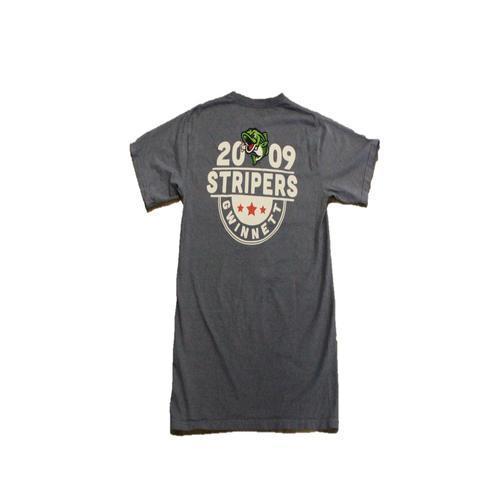 Gwinnett Stripers Original Retro Brand Tail Pocket Tee- Blue Jean
