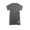 Gwinnett Stripers Original Retro Brand Tail Pocket Tee- Blue Jean
