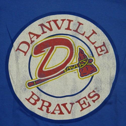 Danville Braves Adult Royal Heavyweight Tee by Retro Brand