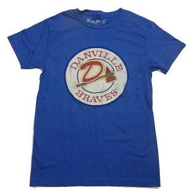 Danville Braves Adult Royal Heavyweight Tee by Retro Brand