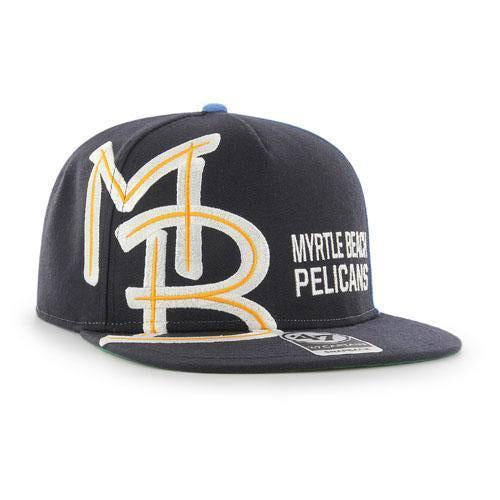 Myrtle Beach Pelicans 47 BRAND OUTER EDGE CAPTAIN SNAPBACK