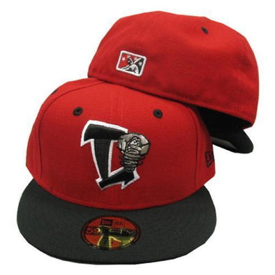 Lansing Lugnuts Official New Era 5950 Home Cap - Red/Black