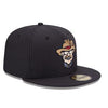 New Era RoughRiders LOW CROWN On Field BP Hat Navy