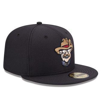 New Era RoughRiders LOW CROWN On Field BP Hat Navy