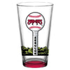 Carolina Mudcats Water Tower Pint Glass