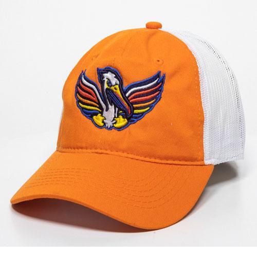 Myrtle Beach Pelicans COPA OUTDOOR CAP PELICANOS DE MYRTLE BEACH ORANGE & WHITE ADJUSTABLE CAP