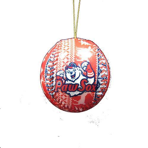 Pawtucket Red Sox Red/Navy Pawsox Knit Ornament