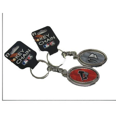 Lansing Lugnuts Metal Oval Spinner Key Chain