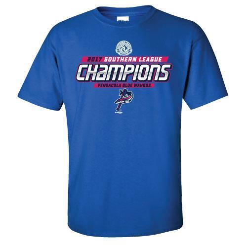 Pensacola Blue Wahoos 2017 Southern League Championship Tee