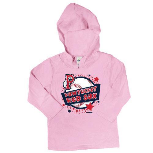 Pawtucket Red Sox PawSox Pink Infant Sparx Hoodie Tee