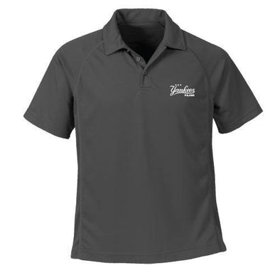Pulaski Yankees Performance Polo - Script Logo, Gray